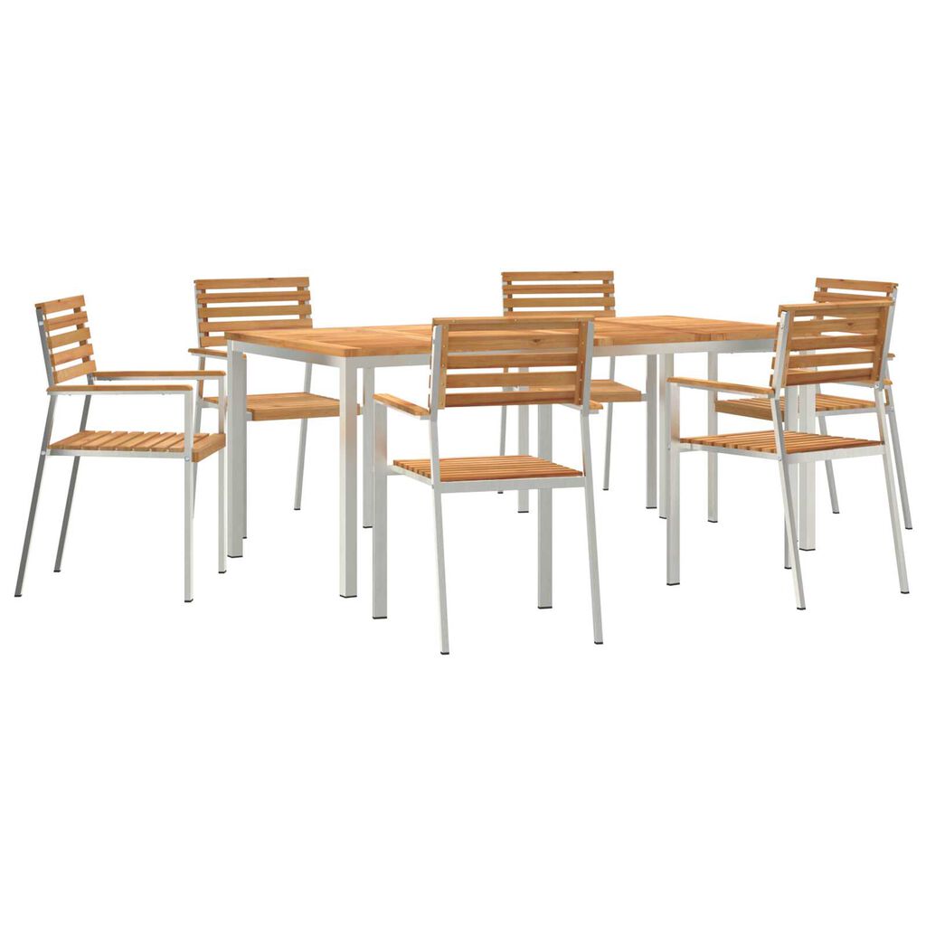 vidaXL Σετ Τραπεζαρίας Κήπου 7 pcs