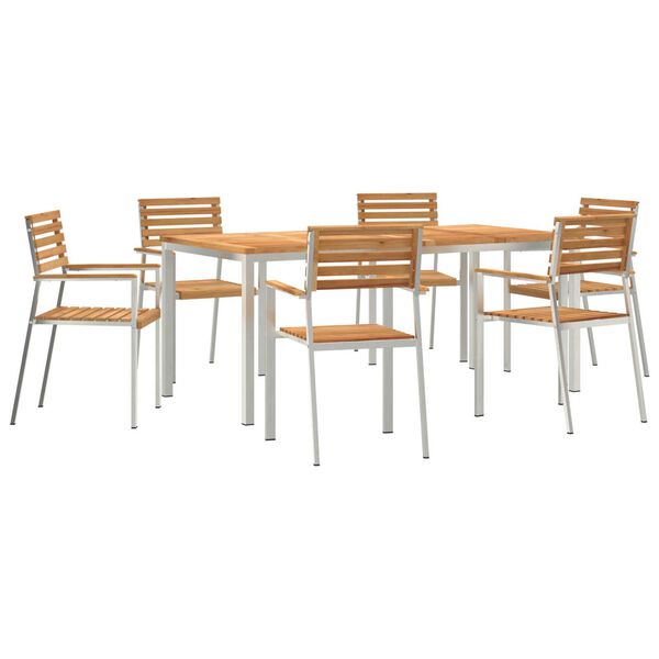 vidaXL Σετ Τραπεζαρίας Κήπου 7 pcs