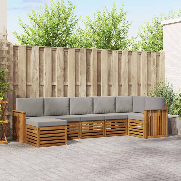 vidaXL &Sigma;&alpha;&lambda;&omicron;&nu;ά&kappa;&iota; &Gamma;&omega;&nu;&iota;&alpha;&kappa;&omicron;ύ &Kappa;&alpha;&nu;&alpha;&pi;έ 7 pcs &Phi;&upsilon;&sigma;&iota;&kappa;ό &kappa;&alpha;&iota; &Alpha;&nu;&omicron;&iota;&chi;&tau;ό &Gamma;&kappa;&rho;&iota;