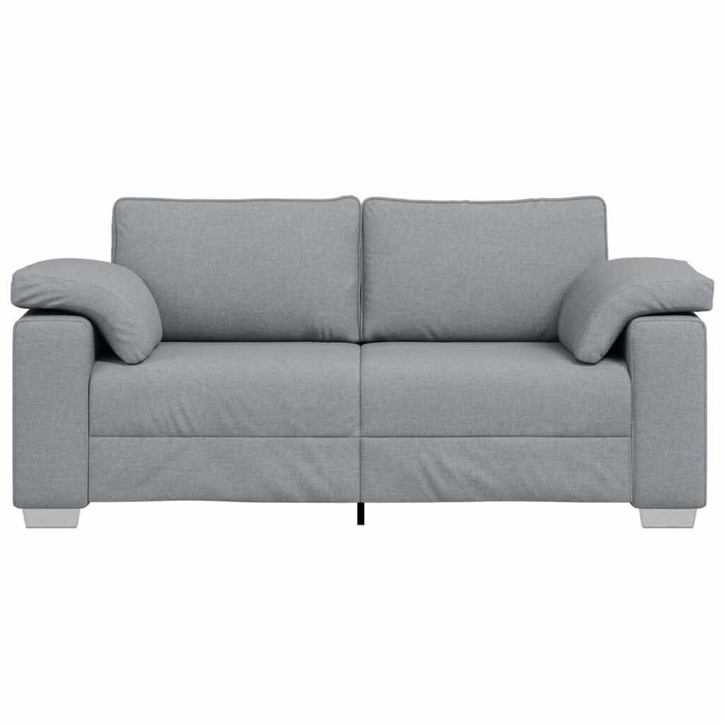 vidaXL Καναπές με μαξιλάρι Ανοιχτό γκρι 180 x 77 x 82 εκ ύφασμα