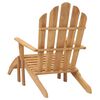vidaXL Καρέκλα Adirondack με Υποπόδιο από Μασίφ Ξύλο Teak