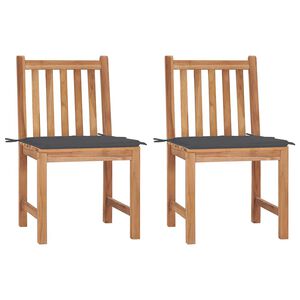 vidaXL &Kappa;&alpha;&rho;έ&kappa;&lambda;&epsilon;&sigmaf; &Kappa;ή&pi;&omicron;&upsilon; 2 &tau;&epsilon;&mu;. &alpha;&pi;ό &Mu;&alpha;&sigma;ί&phi; &Xi;ύ&lambda;&omicron; Teak &mu;&epsilon; &Mu;&alpha;&xi;&iota;&lambda;ά&rho;&iota;&alpha;