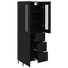 vidaXL Highboard &mu;&epsilon; &sigma;&upsilon;&rho;&tau;ά&rho;&iota; 2 pcs &Mu;&alpha;ύ&rho;&eta; &Omicron;&xi;&upsilon;ά &Sigma;ύ&nu;&theta;&epsilon;&tau;&omicron; &Xi;ύ&lambda;&omicron; &kappa;&alpha;&iota; &Gamma;&upsilon;&alpha;&lambda;ί