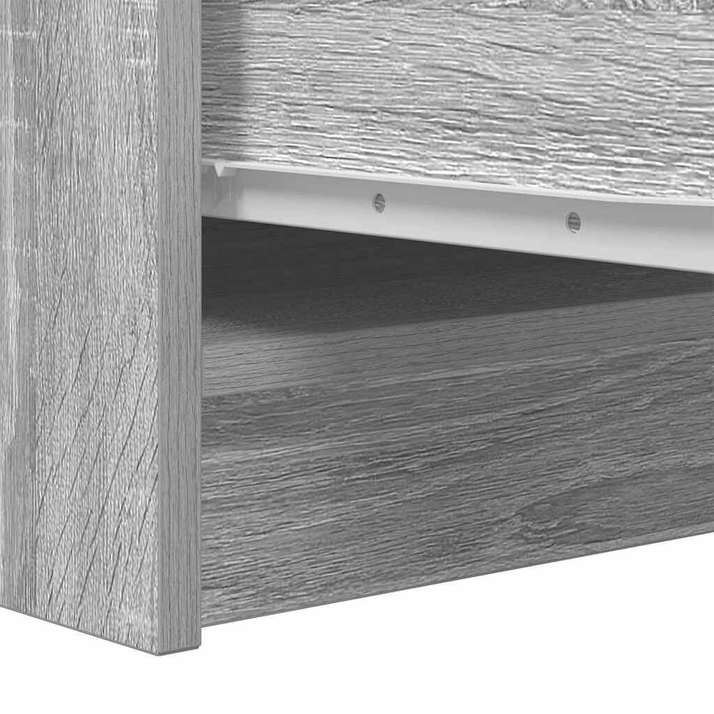 vidaXL Sideboard Γκρι Sonoma 29,5x34x76 cm Ξύλινο μηχανουργικό ξύλο