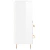 vidaXL Ντουλάπι Γυαλιστερό Λευκό 34,5x34x90 εκ. Επεξεργασμένο Ξύλο