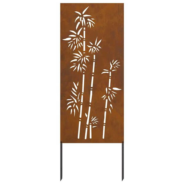 vidaXL Διακοσμητική Πλάκα Κήπου Σκ rusty 50 x 140 cm