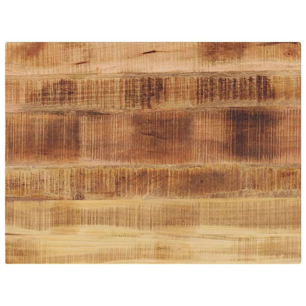 vidaXL Επιφάνεια Τραπεζιού Ορθογώνια 80x60x2,5 εκ. Μασίφ Ξύλο Μάνγκο