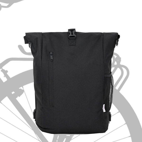 vidaXL Τσάντα Ποδηλάτου για Ράφι 20 L Μαύρη 31x13x58 εκ