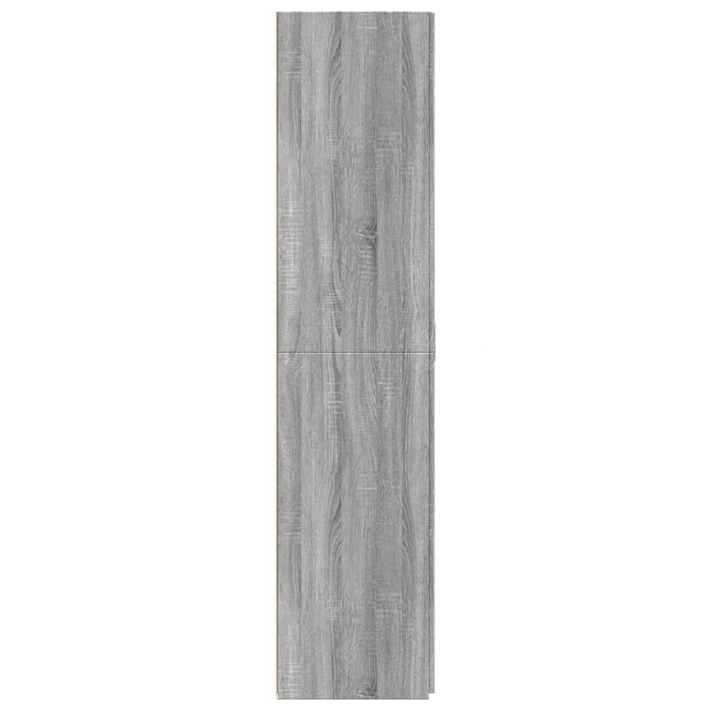 vidaXL Ντουλάπι Γκρι Sonoma 70x42,5x185 εκ. από Επεξεργασμένο Ξύλο