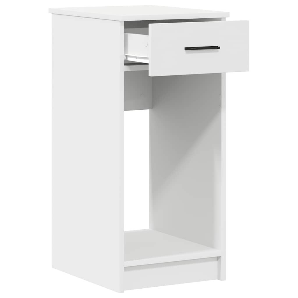 vidaXL Πύργος υπολογιστή με συρτάρι Λευκό 35x45x77 cm