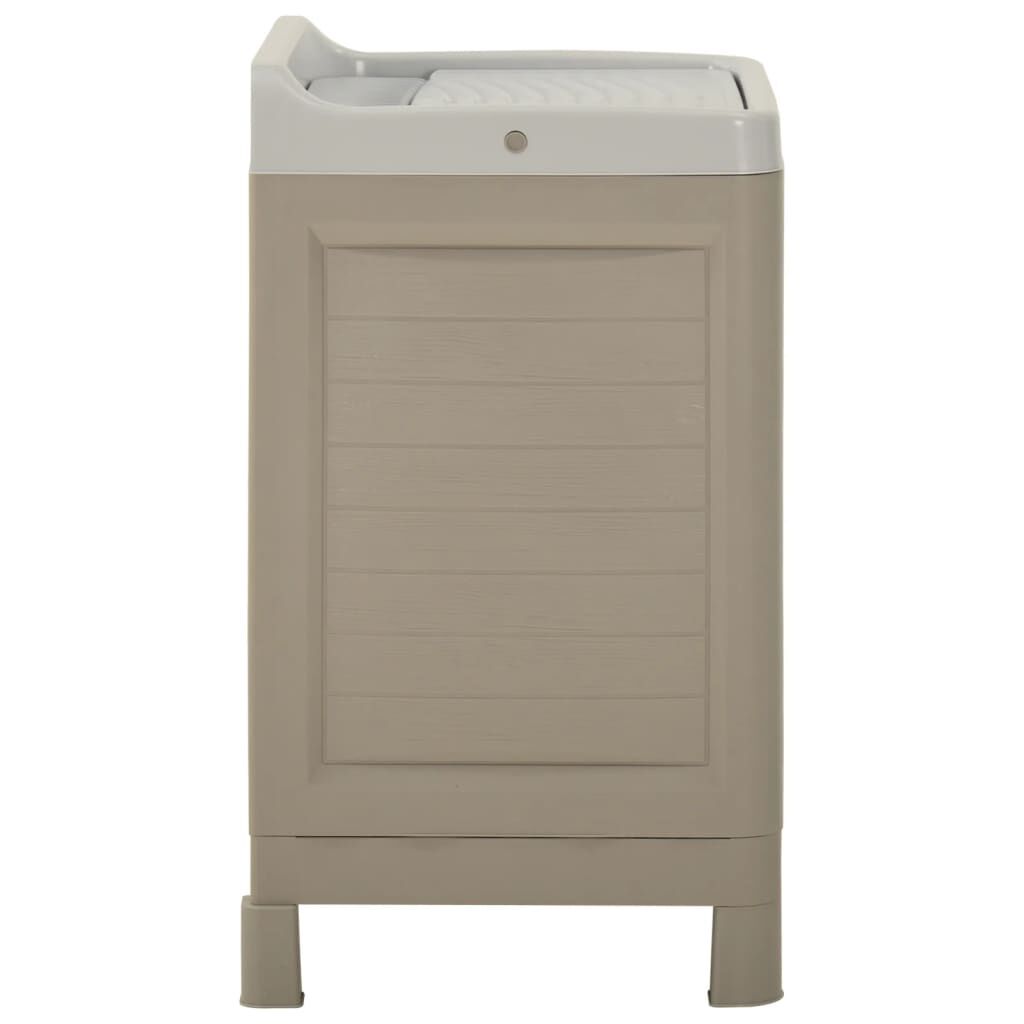 vidaXL Ντουλάπι Πλυσταριού Χρώμα της Άμμου 60 x 51 x 89 εκ.
