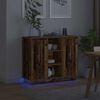 vidaXL Κομοδίνο με ράφι Παλιό Ξύλο 90 x 32 x 75 εκ Επεξεργασμένο ξύλο