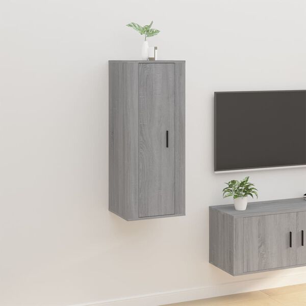 vidaXL Έπιπλα Τηλεόρασης Επιτοίχια Sonoma Δρυς 40x34,5x100 εκ