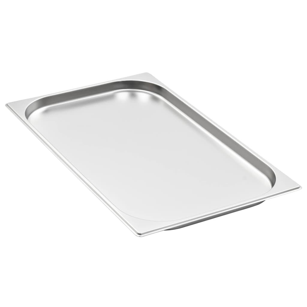 vidaXL Λεκάνες Gastronorm 4 τεμ. GN 1/1 20 χιλ. από Ανοξείδωτο Ατσάλι