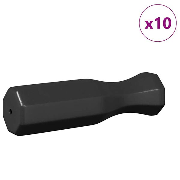 vidaXL &Lambda;&alpha;&beta;έ&sigmaf; &Pi;&omicron;&delta;&omicron;&sigma;&phi;&alpha;&iota;&rho;&iota;&kappa;&omicron;ύ &Tau;&rho;&alpha;&pi;έ&zeta;&iota; 10 pcs &Mu;&alpha;ύ&rho;&omicron; 3,1 x 3,1 x 17,8 &epsilon;&kappa;.