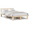vidaXL Σκελετός Κρεβατιού Καφέ 135 x 190 cm Μασίφ ξύλο πεύκου