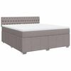vidaXL &Kappa;&rho;&epsilon;&beta;ά&tau;&iota; Boxspring &mu;&epsilon; &Sigma;&tau;&rho;ώ&mu;&alpha; Taupe 180x200 &epsilon;&kappa;. &Upsilon;&phi;&alpha;&sigma;&mu;ά&tau;&iota;&nu;&omicron;