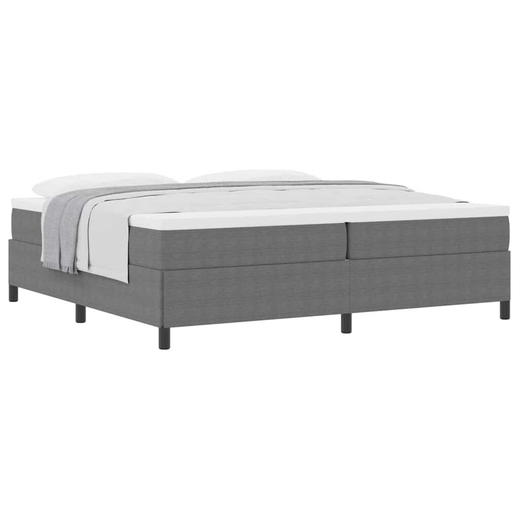 vidaXL Σκελετός Κρεβατιού Ανοιχτό γκρι 200 x 200 cm Βελούδο