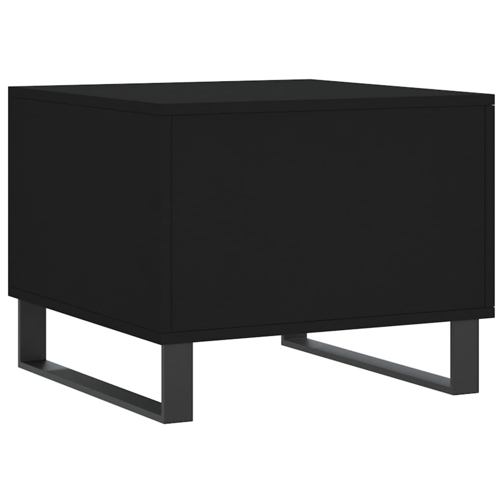 vidaXL Τραπεζάκια Σαλονιού 2 τεμ. Μαύρα 50x50x40 εκ. Επεξεργ. Ξύλο