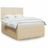 vidaXL &Kappa;&rho;&epsilon;&beta;ά&tau;&iota; Boxspring &mu;&epsilon; &Sigma;&tau;&rho;ώ&mu;&alpha; &Kappa;&rho;&epsilon;&mu; 160x200 &epsilon;&kappa;. &Upsilon;&phi;&alpha;&sigma;&mu;ά&tau;&iota;&nu;&omicron;