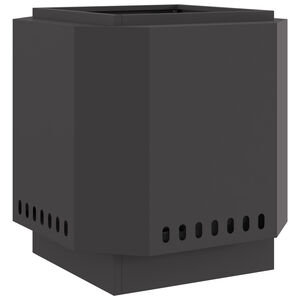 vidaXL Σόμπα Φωτιάς Χωρίς Καπνό Μαύρο 48 x 48 x 51 cm Ατσάλι