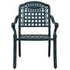 vidaXL Καρέκλα Κήπου 2 pcs Πράσινο 55 x 56.5 x 91εκ Αλουμίνιο