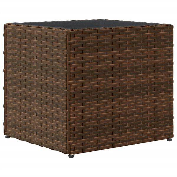 vidaXL Ζαρντινιέρα Κήπου Καφέ 36x30x32 εκ. από Συνθετικό Ρατάν