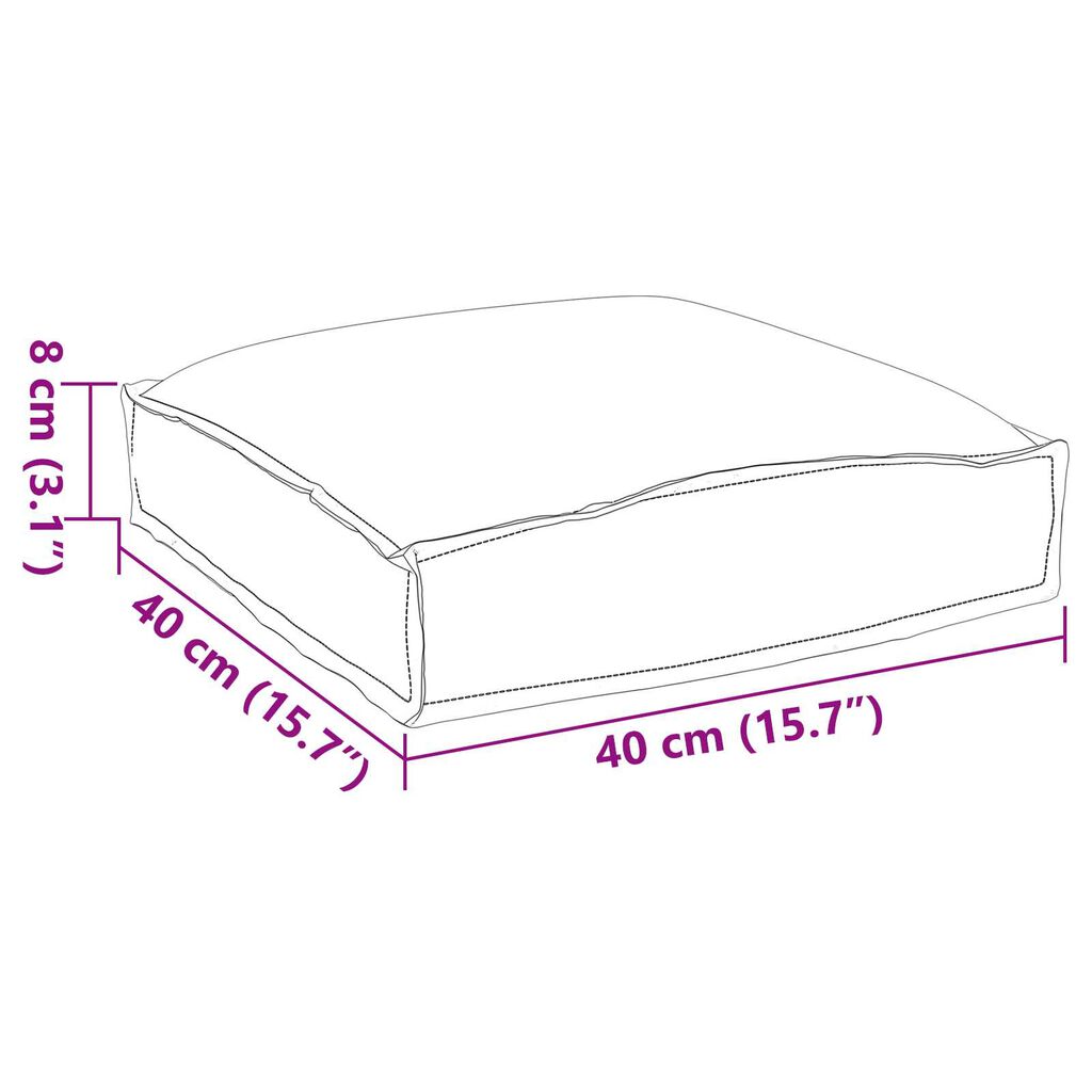 vidaXL Καναπέδες για Κάθισμα 4 τεμ Ζούγκλα 40x40x8 cm Υφασμα Oxford