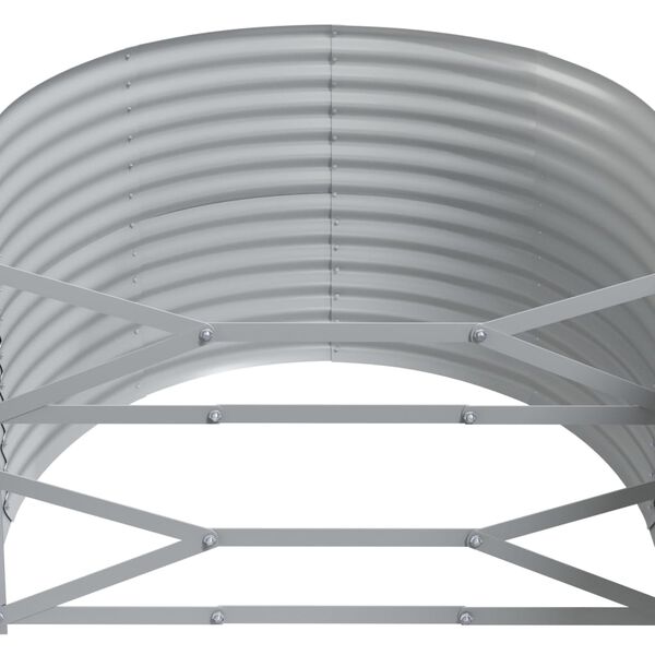 vidaXL Ζαρντινιέρα Ανθρακί 249x100x68εκ Ατσάλι με Ηλεκτρ. Βαφή Πούδρας