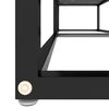 vidaXL Έπιπλο Τηλεόρασης Λευκό Όψη Μαρμάρου 140x40x40,5εκ Γυαλί Ασφαλ.