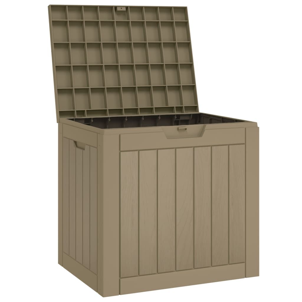 vidaXL Μπαούλο Αποθήκευσης Κήπου Γκρι 55,5x43x53 εκ. Πολυπροπυλένιο
