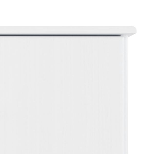 vidaXL Έπιπλο Τηλεόρασης ALTA Λευκό 112x35x41εκ. από Μασίφ Ξύλο Πεύκου