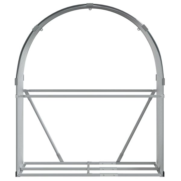vidaXL Ξυλοθήκη Ανθρακί 120x45x140 εκ. από Γαλβανισμένο Ατσάλι