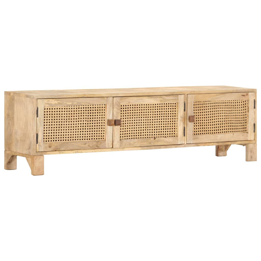 vidaXL Έπιπλο Τηλεόρασης 140x30x40 εκ. Ξύλο Μάνγκο/Φυσικό Ζαχαροκάλαμο