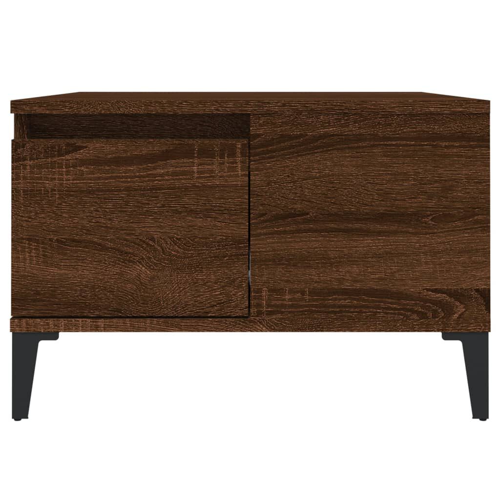 vidaXL Τραπεζάκι Σαλονιού Καφέ Δρυς 55x55x36,5 εκ. Επεξεργασμένο Ξύλο