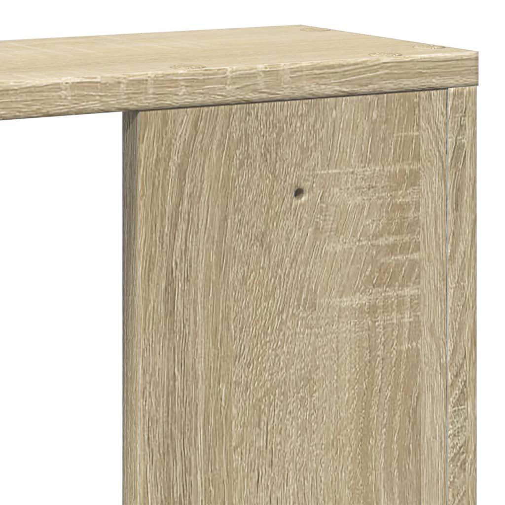 vidaXL Ράφι Τοίχου Sonoma Δρυς 100x15x70 εκ. Επεξεργασμένο Ξύλο