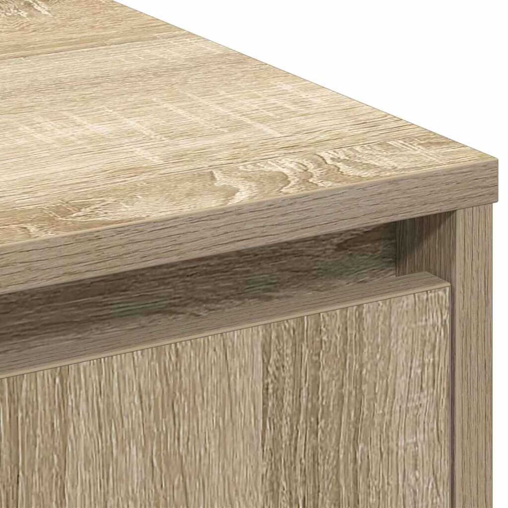 vidaXL Κομοδίνο με ράφι Δρύς Sonoma 90 x 32 x 75 εκ Επεξεργασμένο ξύλο