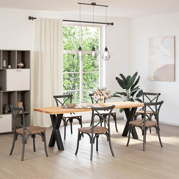 vidaXL &Pi;ό&delta;&iota;&alpha; &Tau;&rho;&alpha;&pi;&epsilon;&zeta;&alpha;&rho;ί&alpha;&sigmaf; &sigma;&epsilon; &Sigma;&chi;ή&mu;&alpha; &Chi;, 2 &tau;&epsilon;&mu;. &Mu;&alpha;ύ&rho;&omicron;, &Alpha;&tau;&sigma;ά&lambda;&iota; 50x(72-73) &epsilon;&kappa;.