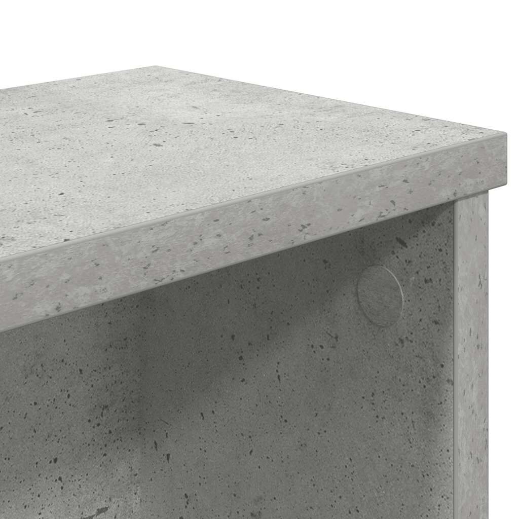 vidaXL Ράφι κουζίνας στοιβαζόμενο Γκρι μπετόν50x15x16 εκ.