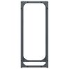 vidaXL Ράφι για καυσόξυλα Ανθρακί 25x25x60 cm Ατσάλι ψυχρής έλασης