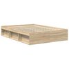 vidaXL Πλαίσιο Κρεβατιού Sonoma Δρυς 135x190 εκ. Double