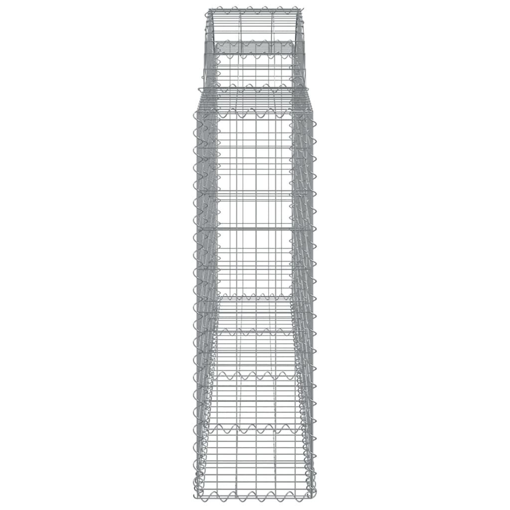 vidaXL Συρματοκιβώτια Τοξωτά 11 τεμ. 200x30x100/120 εκ. Γαλβαν. Ατσάλι