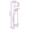 vidaXL Μπουφές με Φώτα LED Λευκός 36x32,5x200 εκ. Επεξεργασμένο Ξύλο