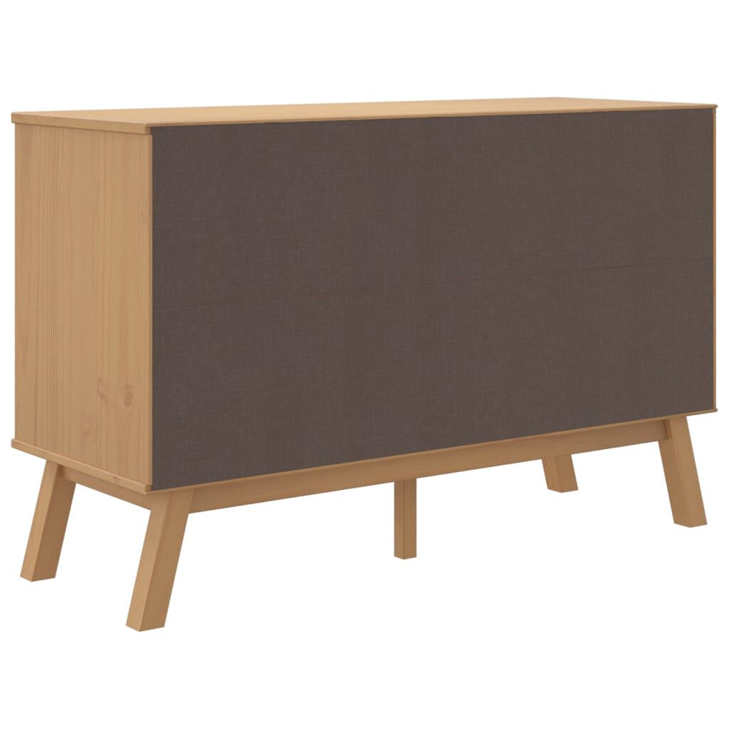 vidaXL Μπουφές OLDEN Καφέ 114 x 43 x 73,5 εκ. από Μασίφ Ξύλο Πεύκου