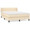 vidaXL &Kappa;&rho;&epsilon;&beta;ά&tau;&iota; Boxspring &mu;&epsilon; &Sigma;&tau;&rho;ώ&mu;&alpha; &Kappa;&rho;&epsilon;&mu; 140x190 &epsilon;&kappa;. &Upsilon;&phi;&alpha;&sigma;&mu;ά&tau;&iota;&nu;&omicron;