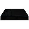 vidaXL Ράφι Τοίχου Γυαλιστερό Μαύρο 40x23x3,8 εκ. MDF