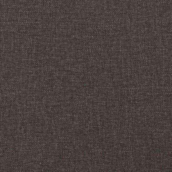 vidaXL Κρεβάτι Boxspring με Στρώμα Σκούρο Καφέ 140x190 εκ. Υφασμάτινο
