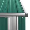 vidaXL Αποθήκη Κήπου Πράσινη 118,5x97x209,5 εκ. Γαλβανισμένο Ατσάλι