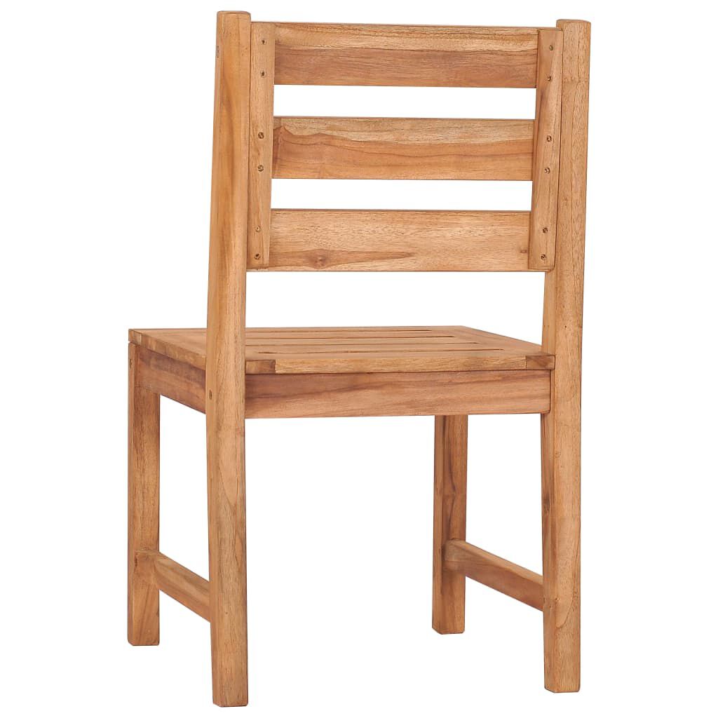 vidaXL Καρέκλες Κήπου 4 τεμ. από Μασίφ Ξύλο Teak