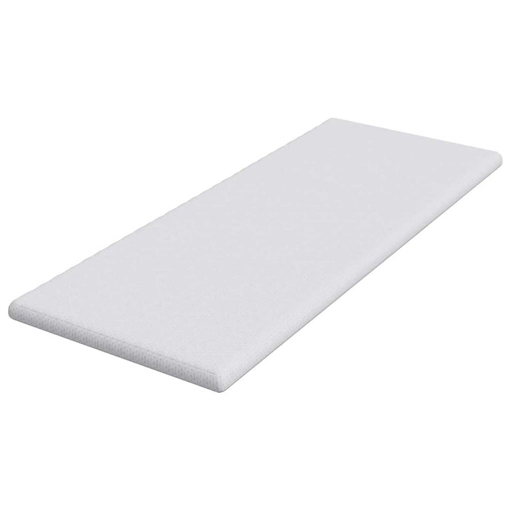 vidaXL Στρώματα Λευκό 70 x 200 cm 100% ύφασμα πολυεστέρα με τζακάρ